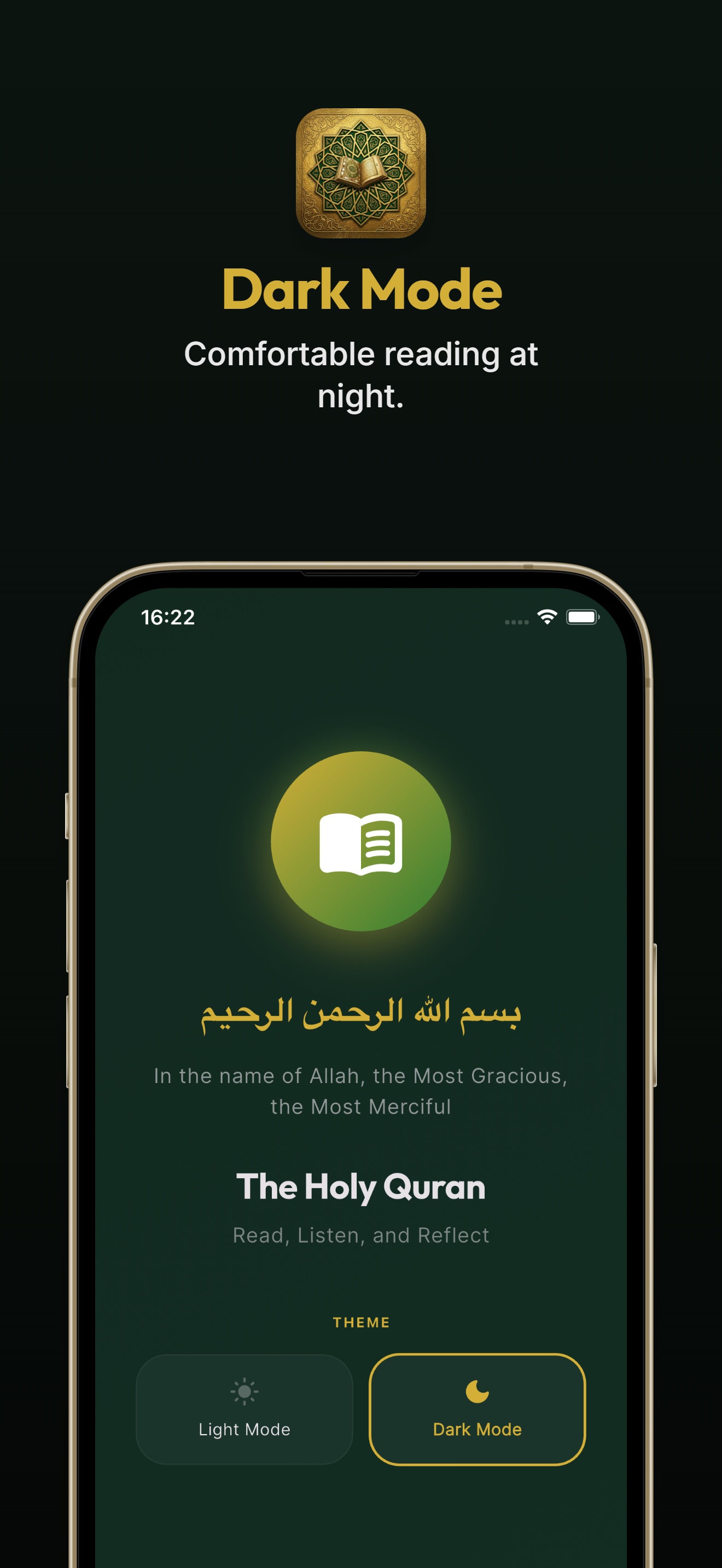 Dark Mode Splash Screen