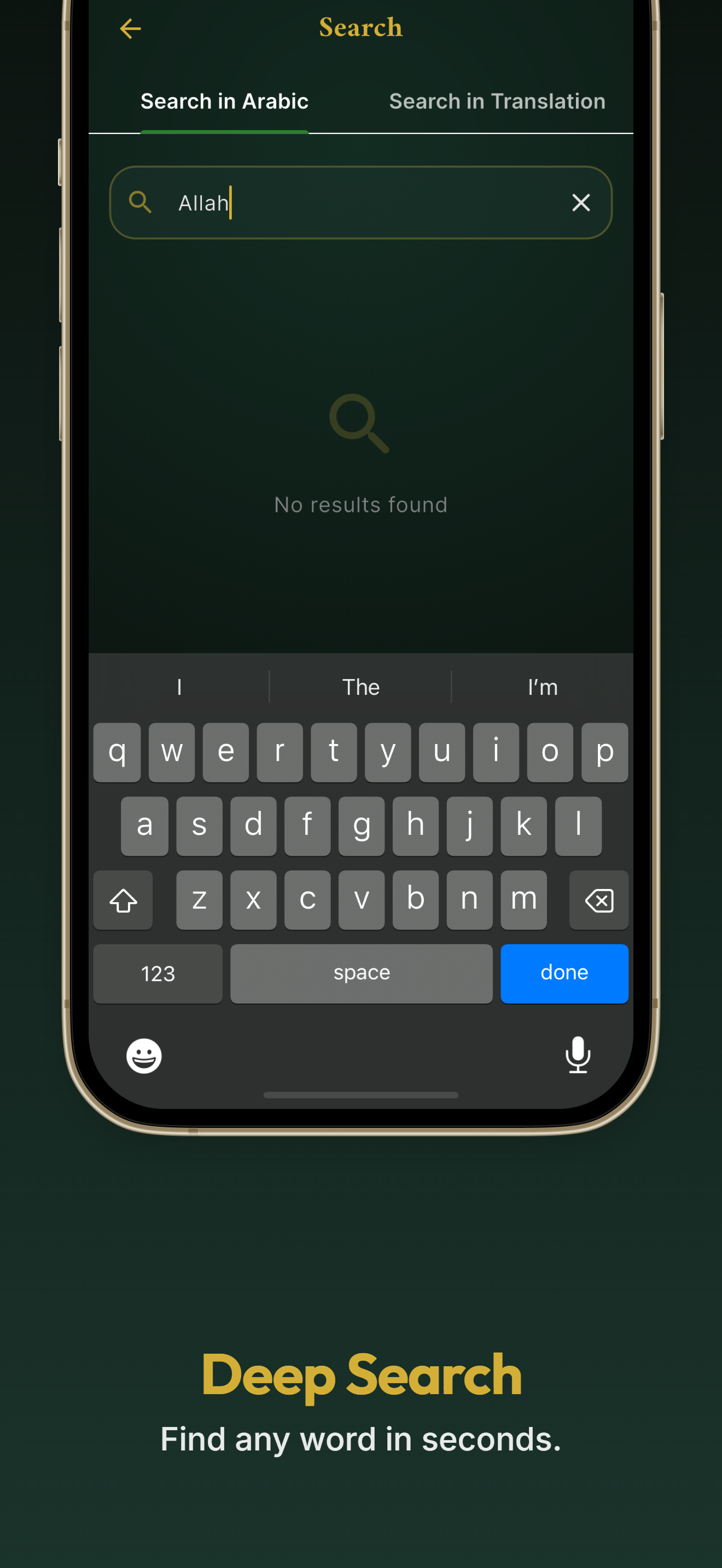 Search functionality in Dark Mode